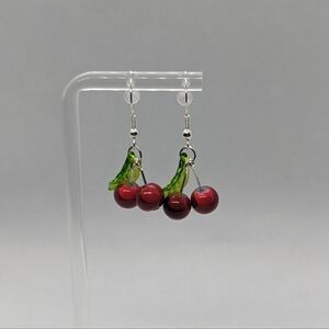 Handmade Cherry earrings